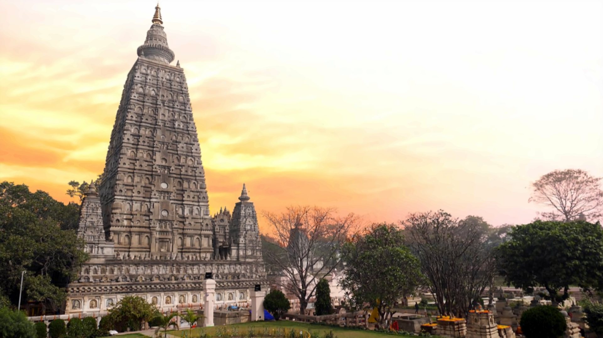 Bodhgaya at sunset