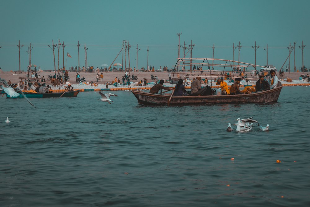 Boats at the Sangam, Prayagraj