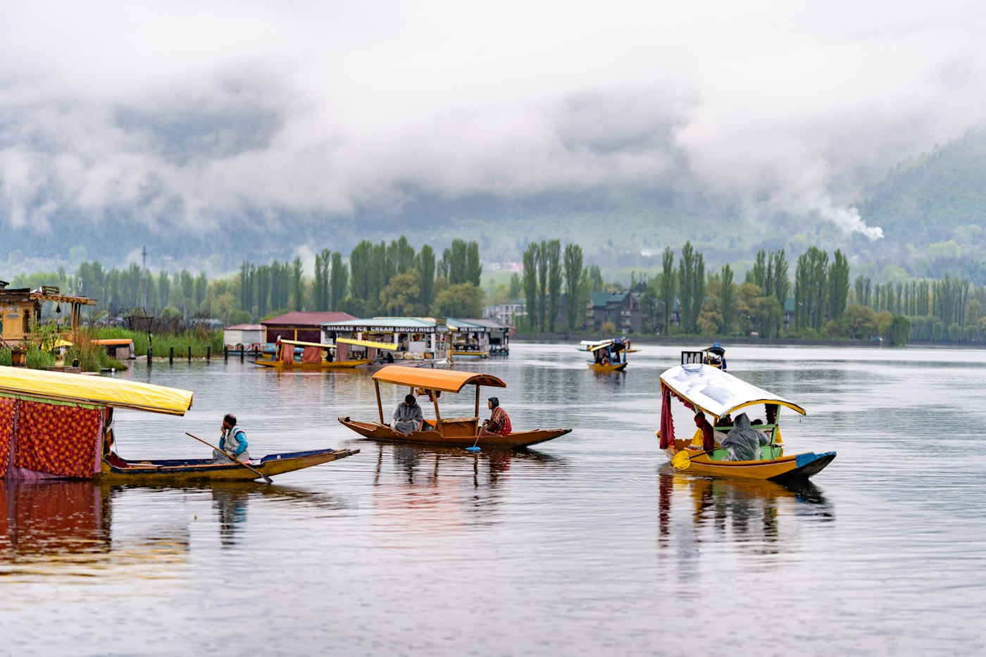 Shikaras on Dal Lake, Srinagar