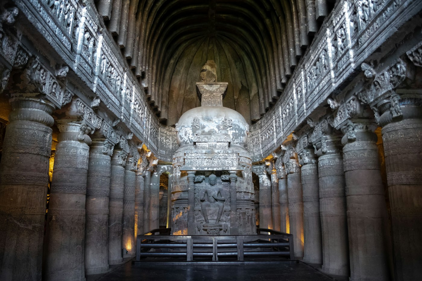 Ajanta cave interior